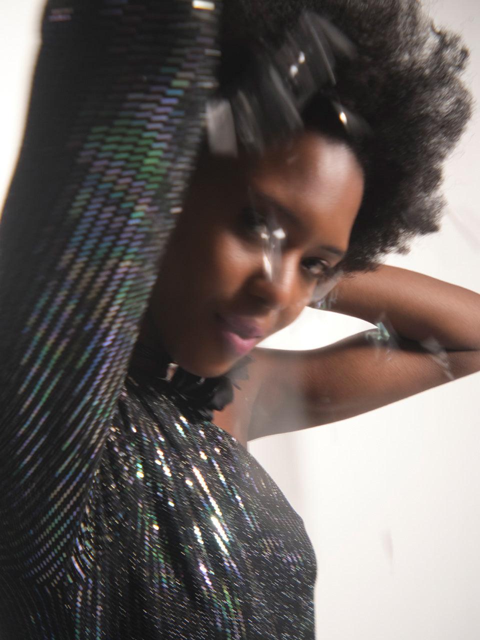 Ashely Sparkling Party Body Raven - No22 Damplassen