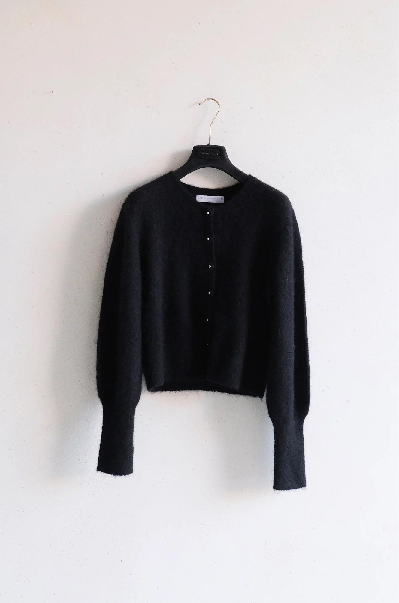 Cashmohair Petit Cardigan Black - No22 Damplassen