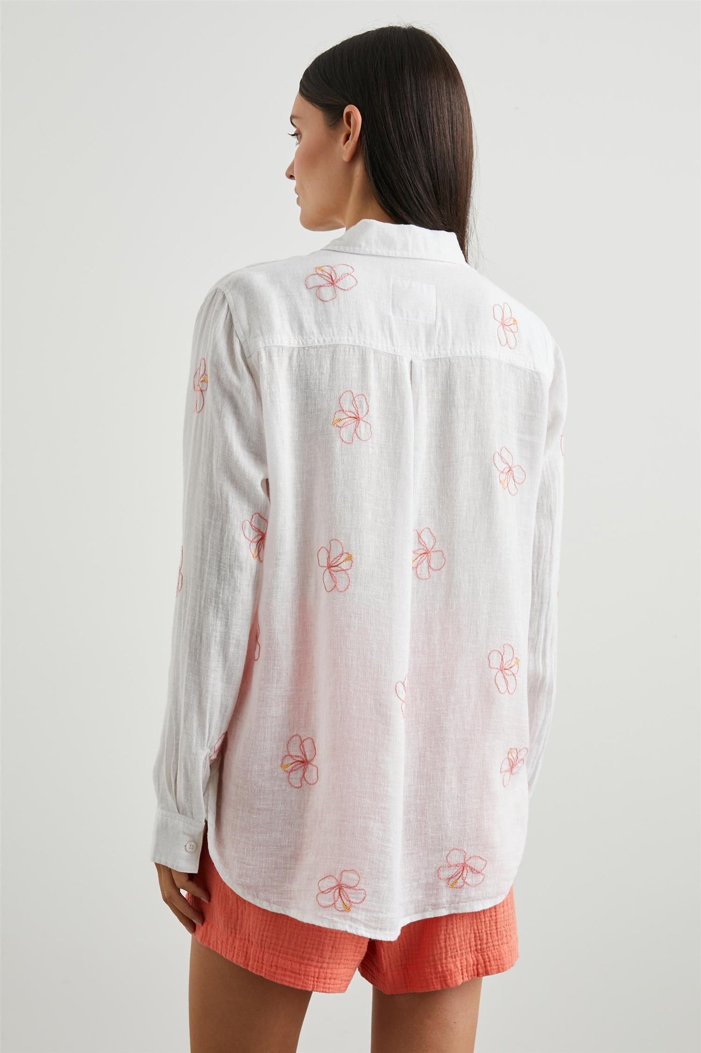 Charli Shirt Hibiscus Embroidery - No22 Damplassen