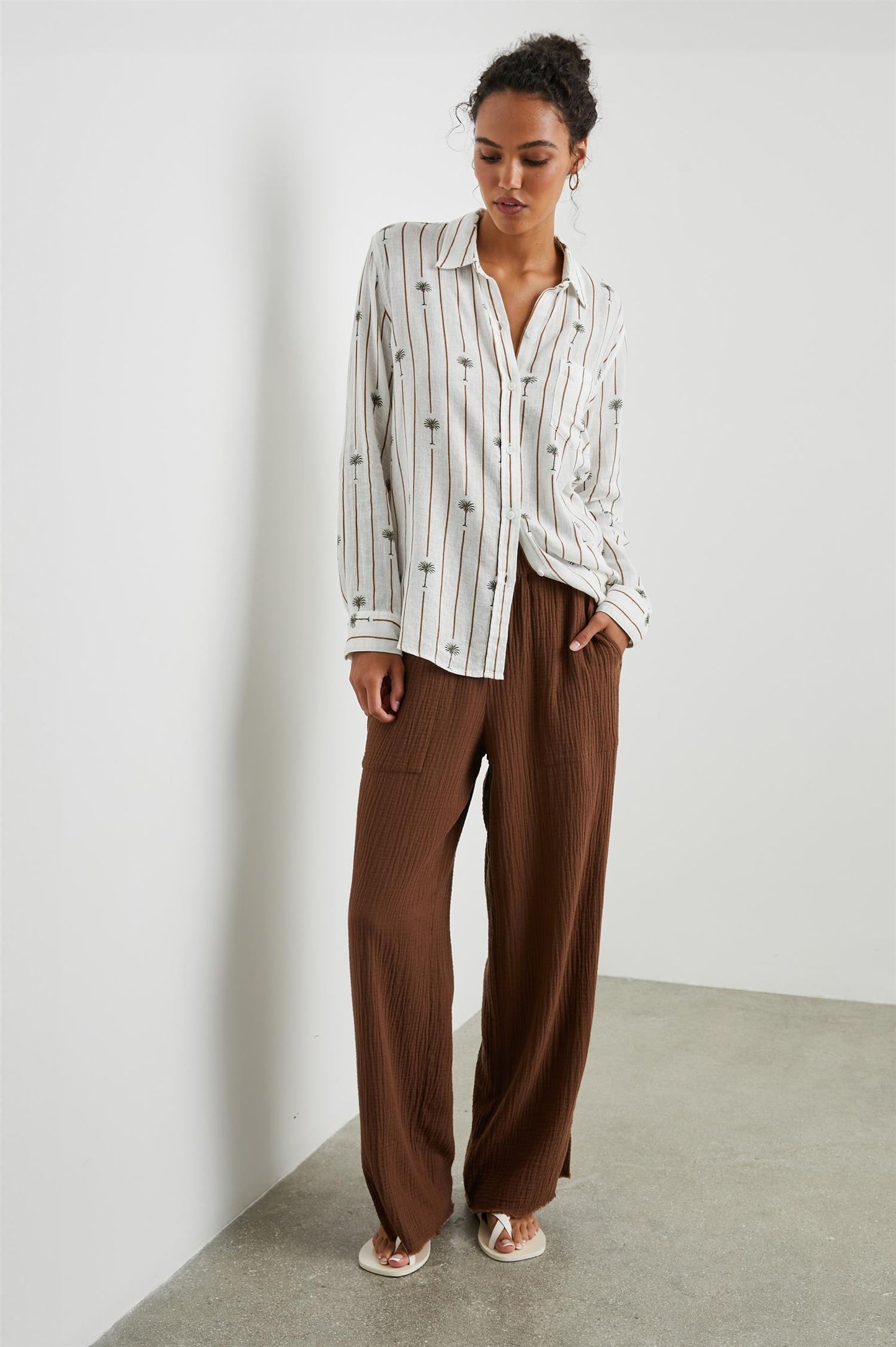 Charli Shirt Stripe Palms - No22 Damplassen