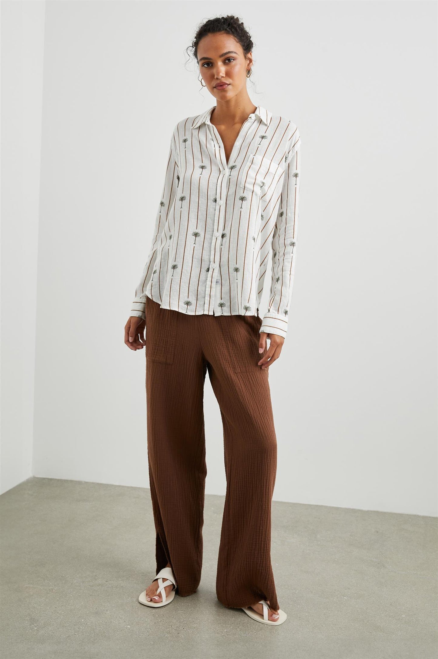 Charli Shirt Stripe Palms - No22 Damplassen