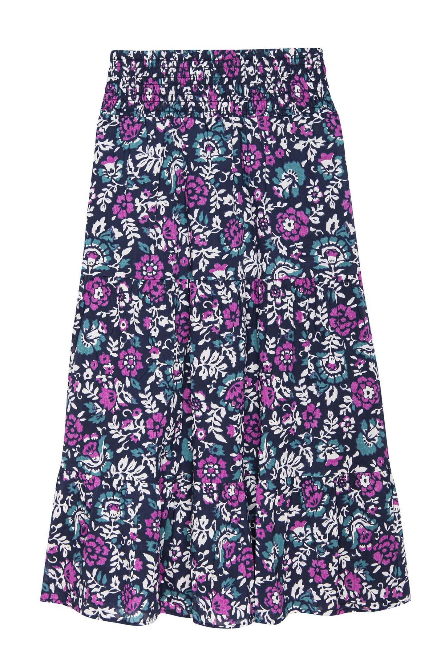 Edina Skirt Woodblock Floral - No22 Damplassen