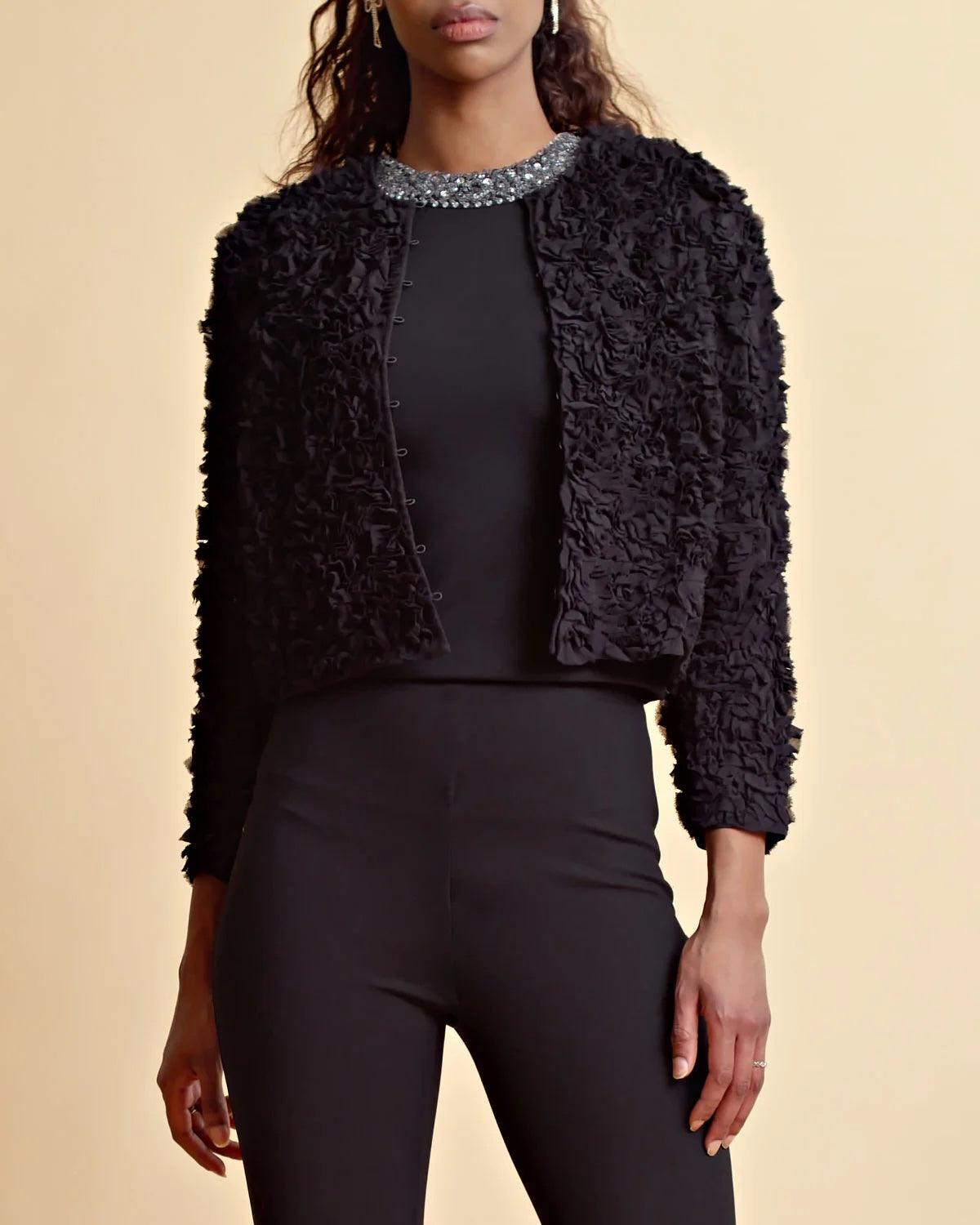 Georgette Jacket Black - No22 Damplassen
