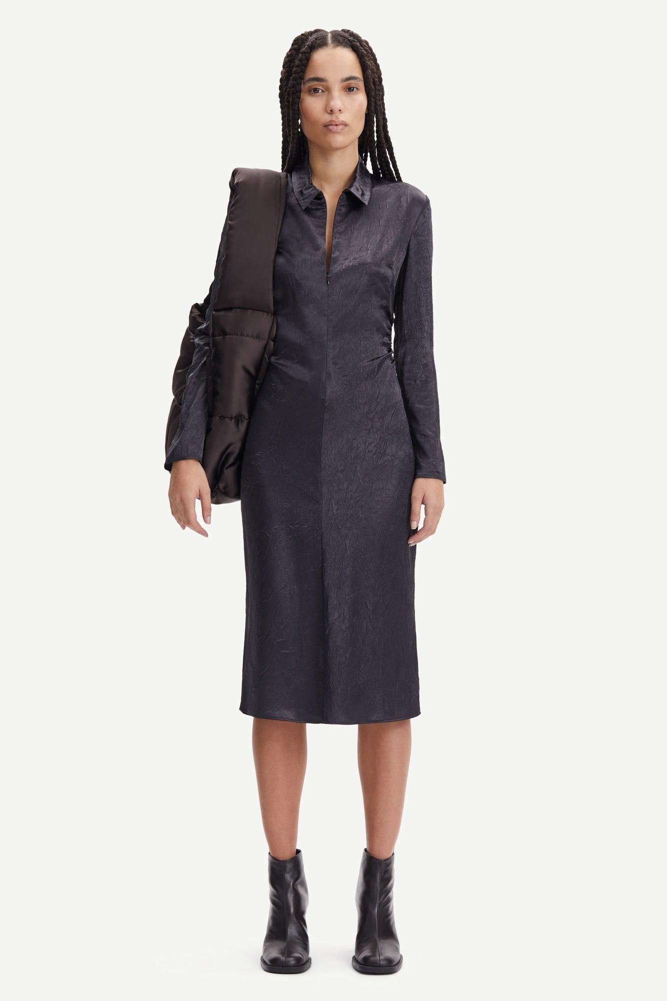 SAMSØE SAMSØE - Ivana Dress Obsidian - No22 Damplassen
