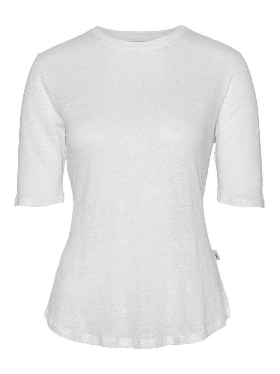 Karina Linen Tee White - No22 Damplassen