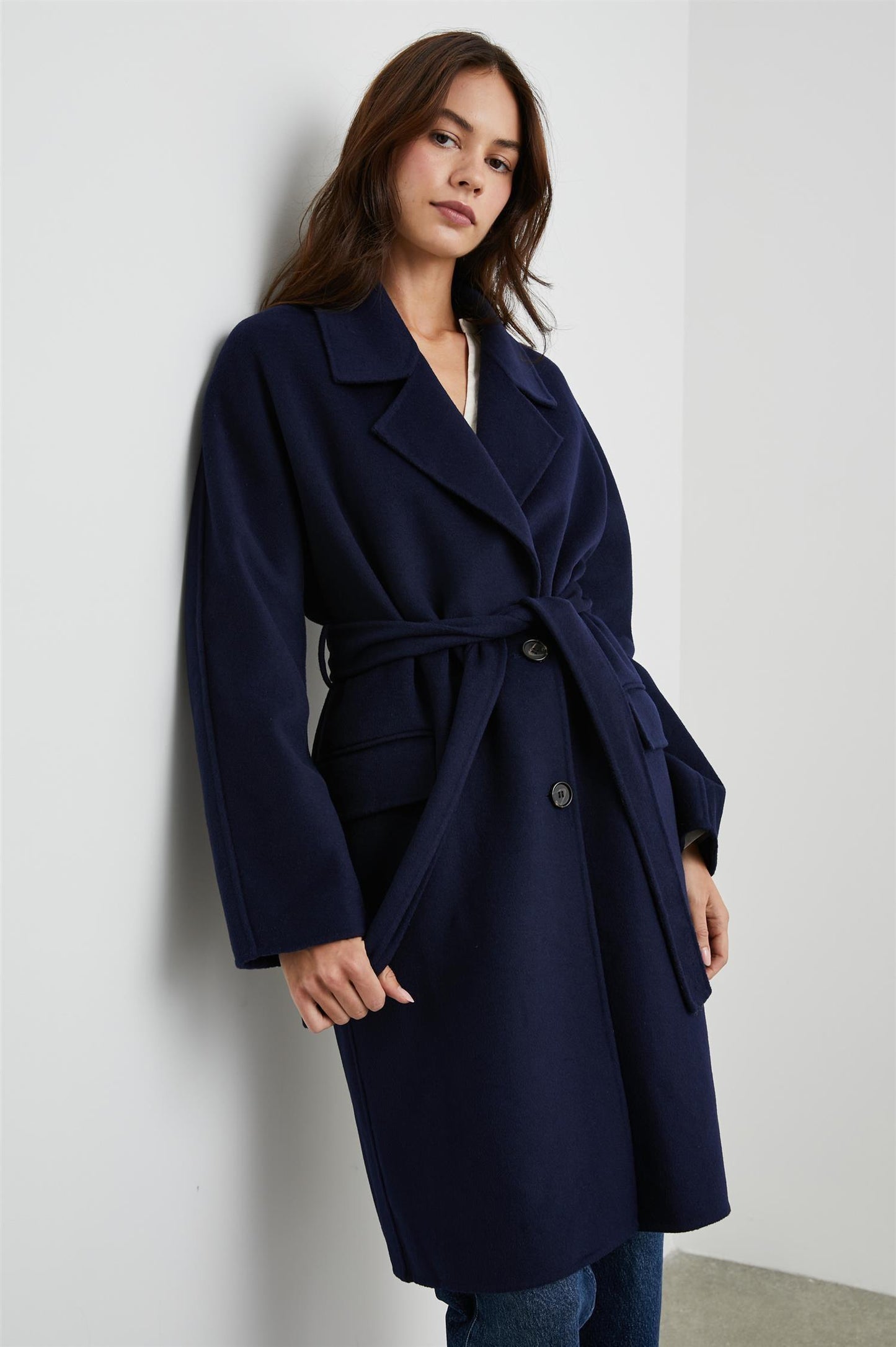 Marta Navy Coat - No22 Damplassen
