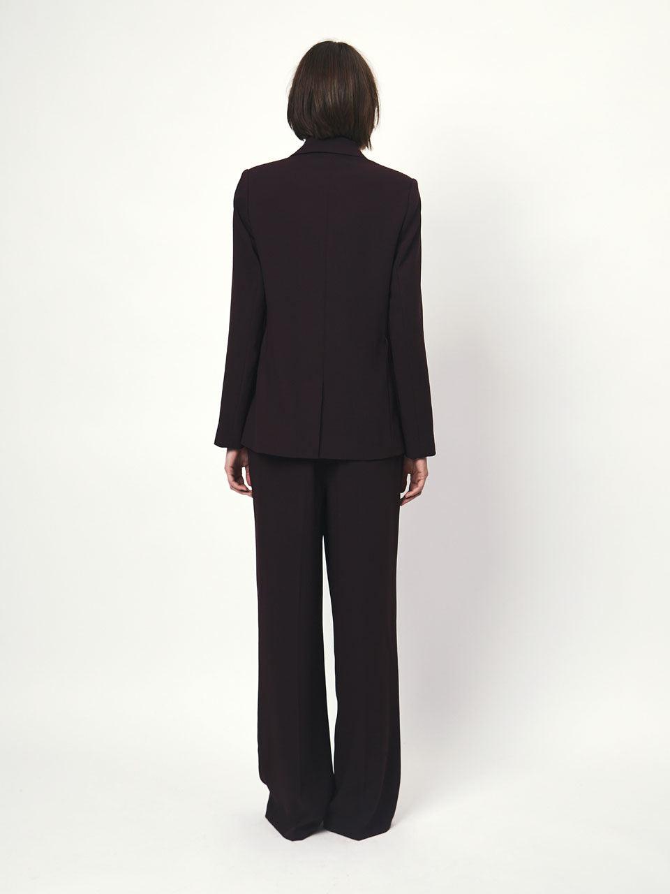 Memoire Belted Blazer Dark Grape - No22 Damplassen