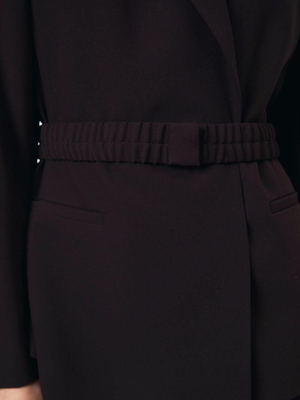 Memoire Belted Blazer Dark Grape - No22 Damplassen