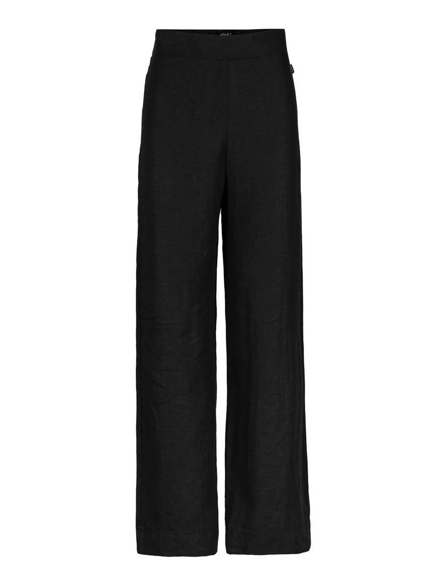 Molly Linen Pants Black - No22 Damplassen