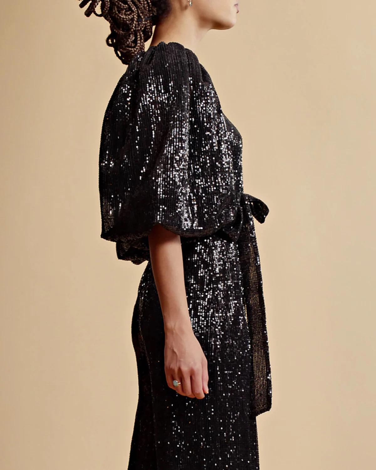 Sequins Top Black - No22 Damplassen