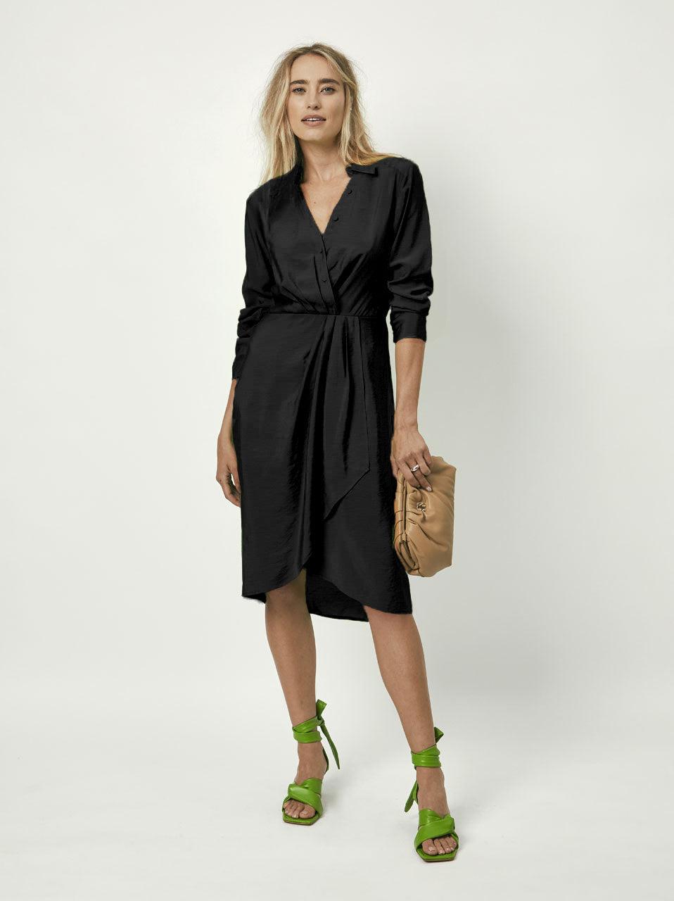 Suka Midi Dress Raven - No22 Damplassen