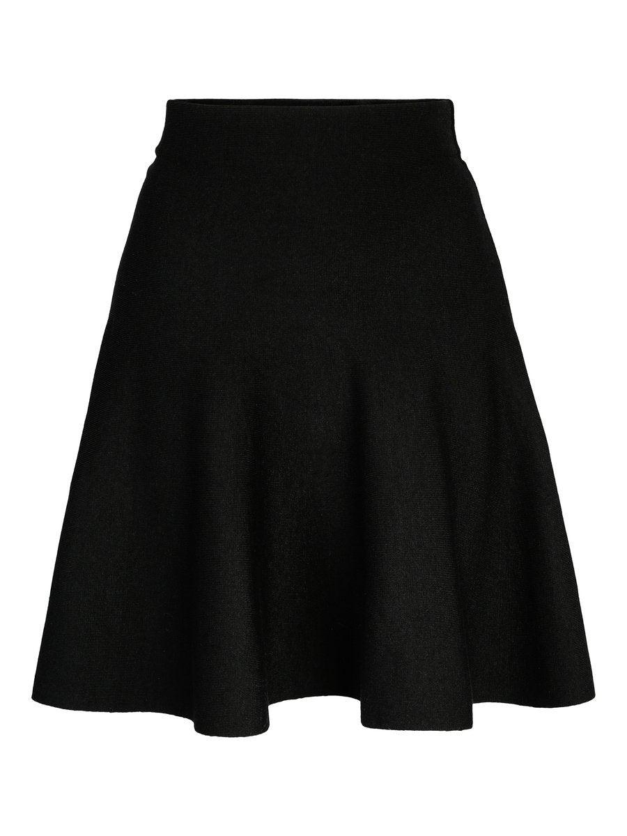 Triny Merino Skirt Black - No22 Damplassen