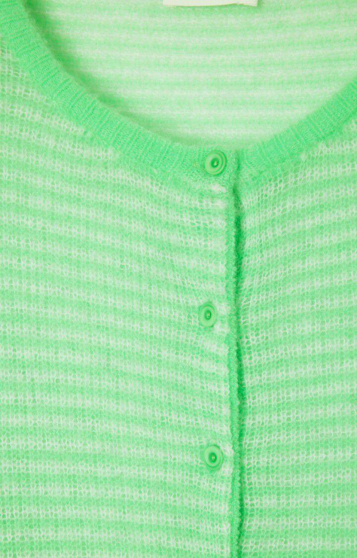 Zakday Cardigan Absinthe Striped Heather grey - No22 Damplassen