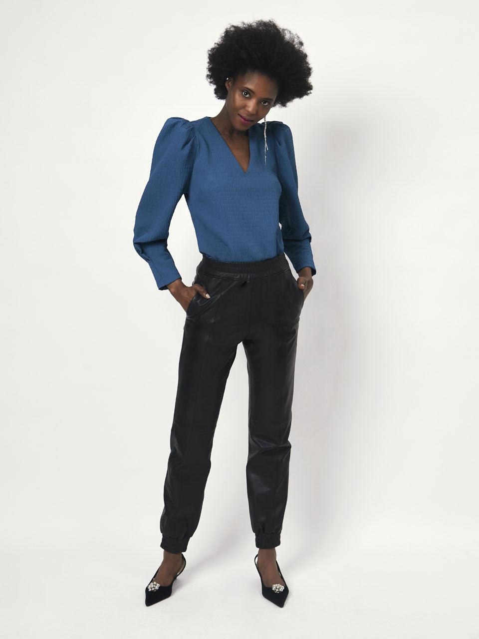 Zarga Pleated Top Crystal Teal