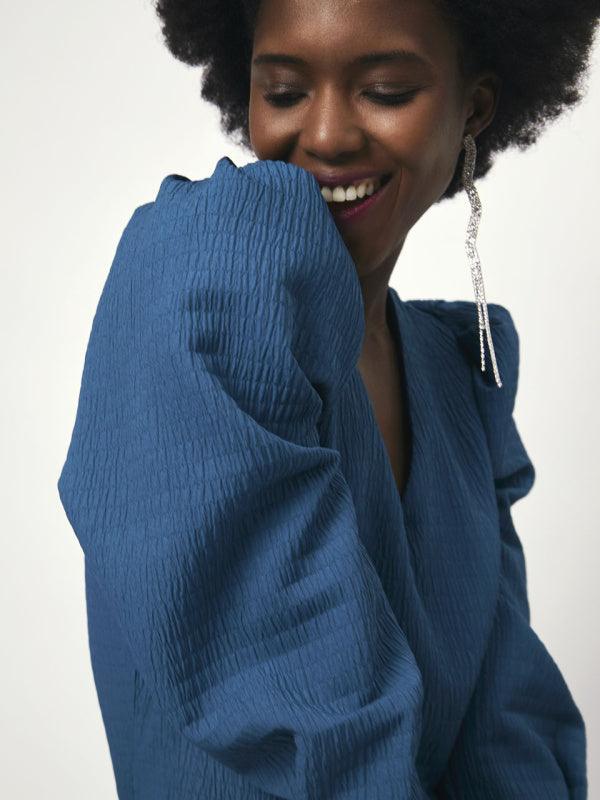 Zarga Pleated Top Crystal Teal