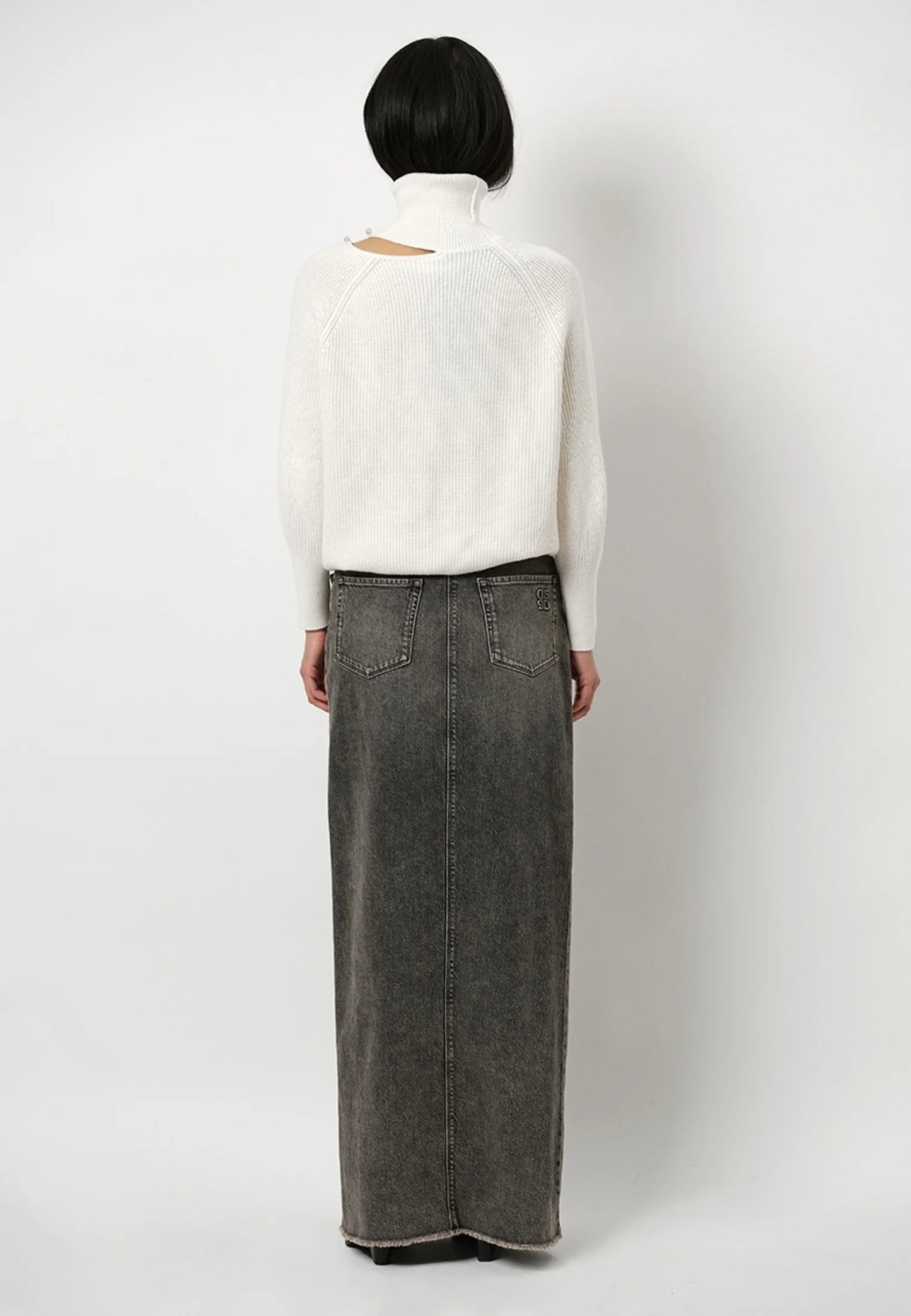 Feral Denim Maxi Skirt Hazelnut Haze