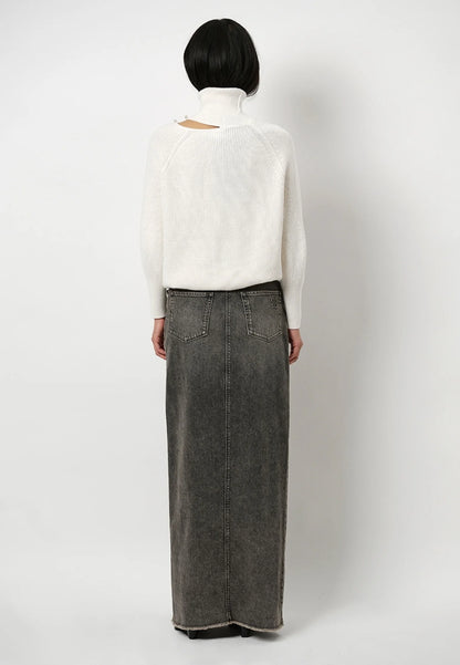 Feral Denim Maxi Skirt Hazelnut Haze