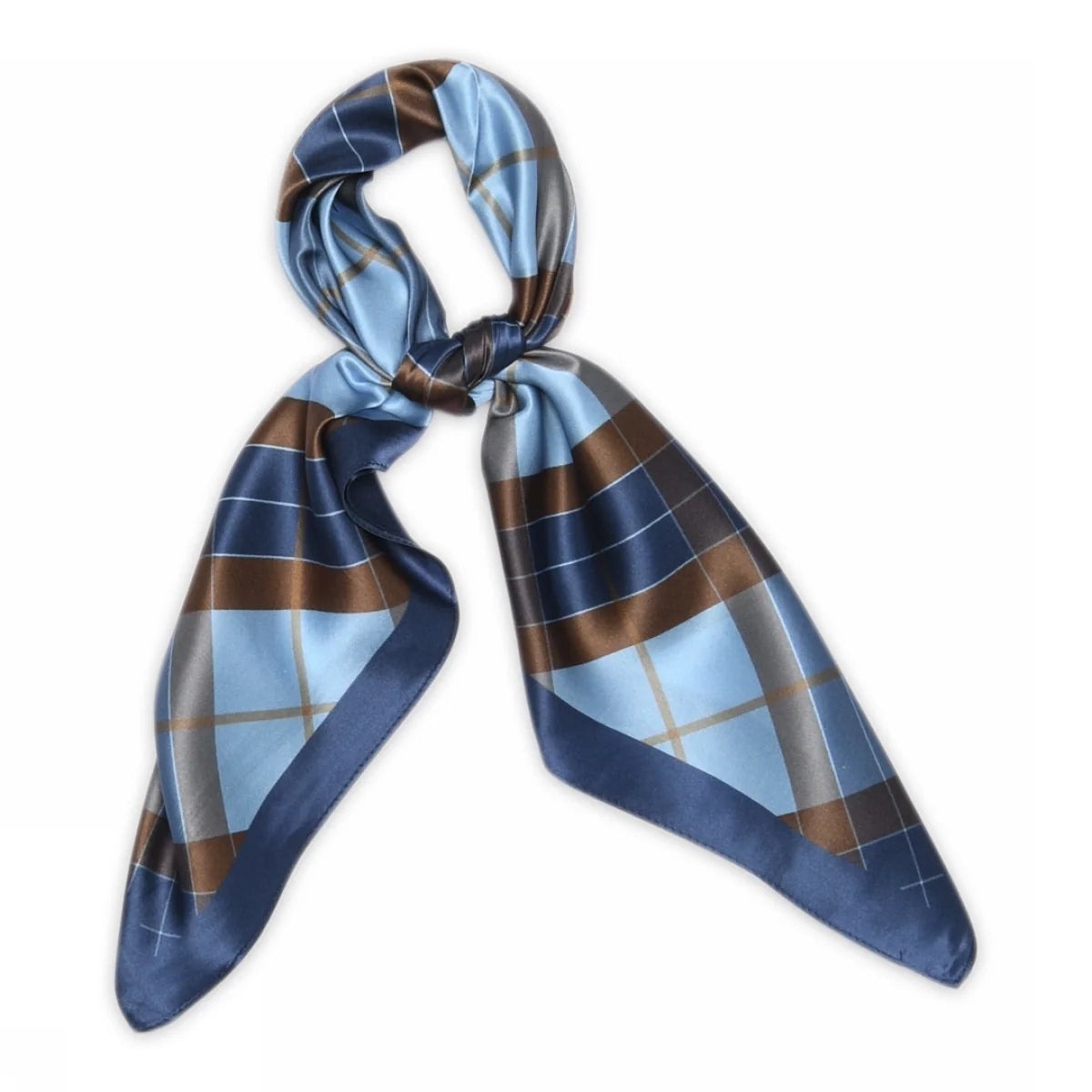 Cher Silk Scarf Dark Denim