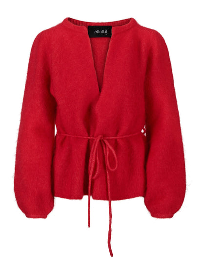 Fredrikke Chunky Cardigan Bright Red