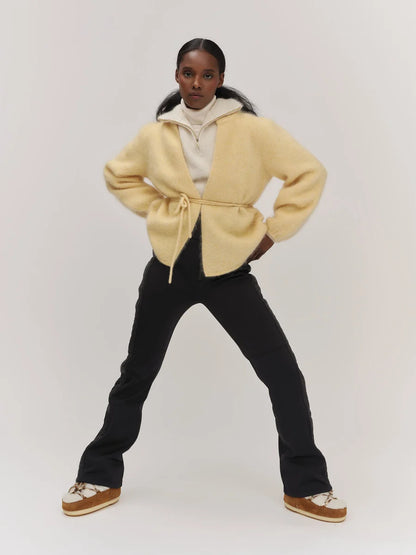 Fredrikke Chunky Cardigan Yellow