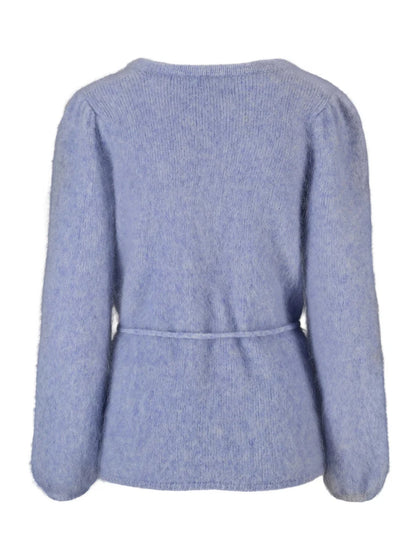 Fredrikke Chunky Cardigan Light Blue