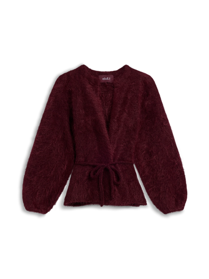 Fredrikke Chunky Cardigan Oxblood