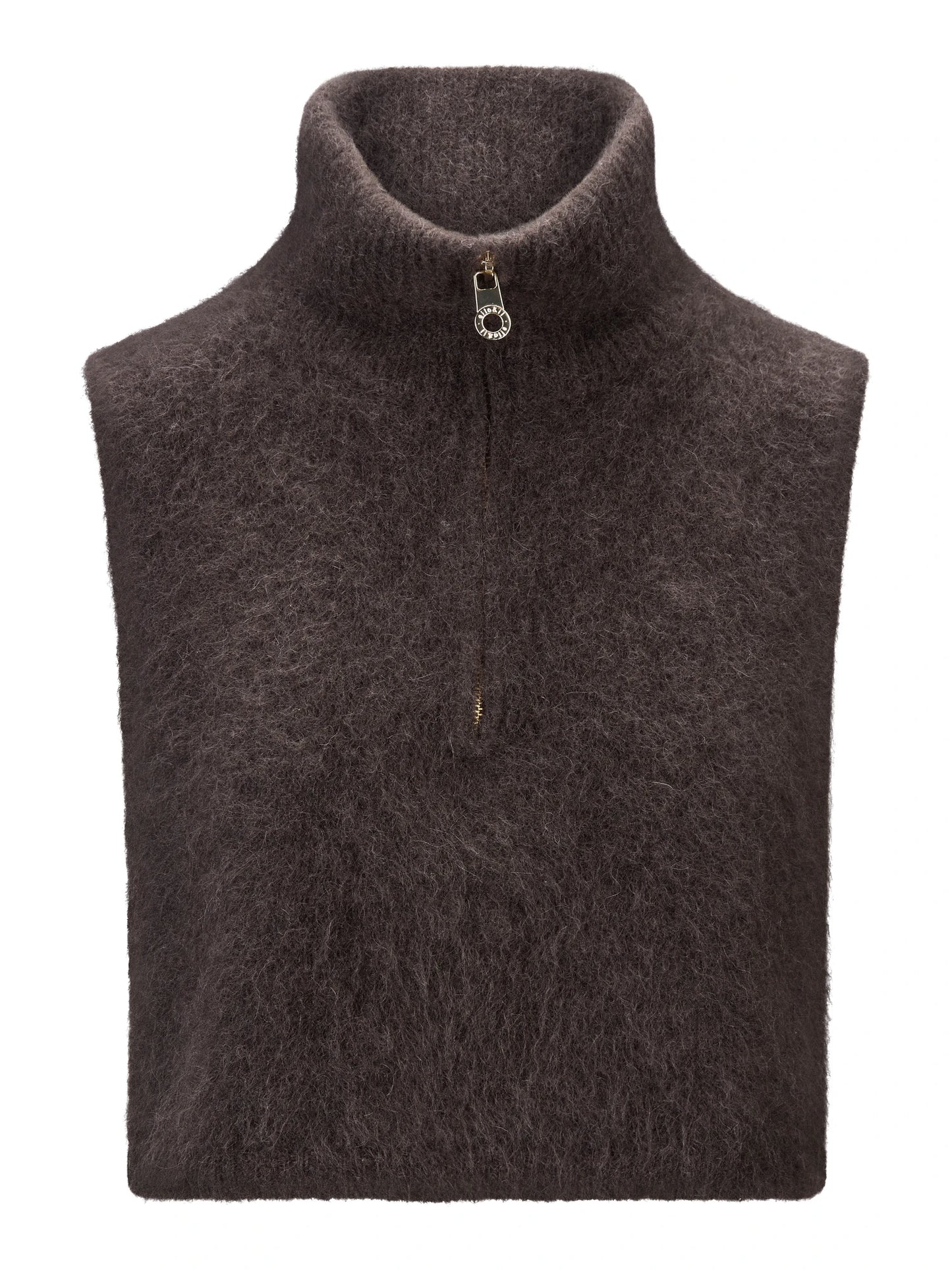 Belinda Chunky High Neck Dark Brown