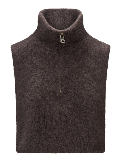 Belinda Chunky High Neck Dark Brown