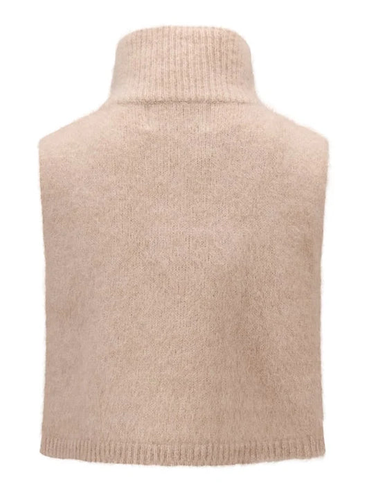 Belinda Chunky High Neck Hazel Beige