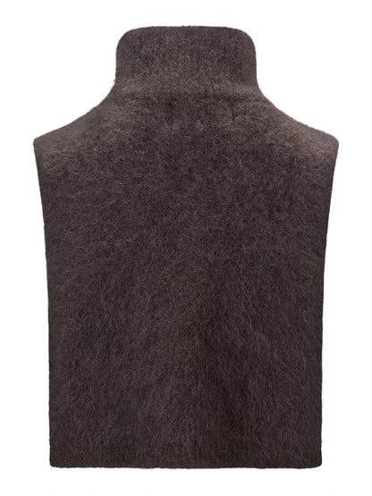 Belinda Chunky High Neck Dark Brown