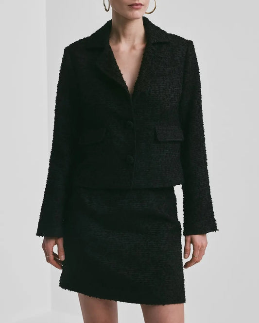 Bouclé Jacket Black