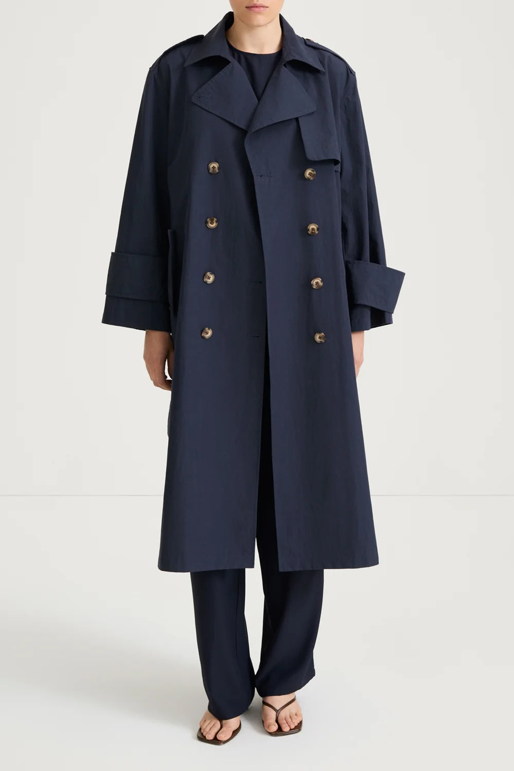Siena Trench Coat Midnight