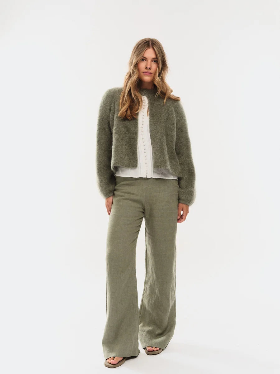 Molly Linen Pants Green