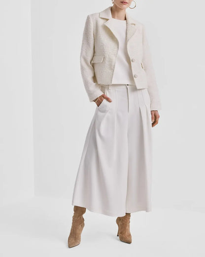 Bouclé Jacket Off White
