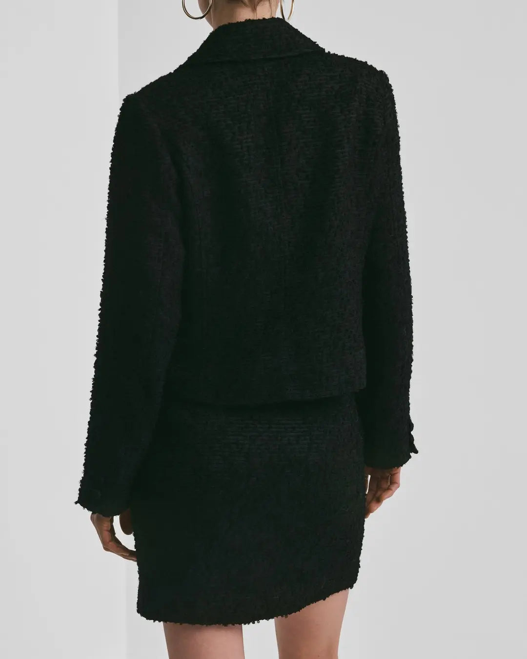 Bouclé Jacket Black