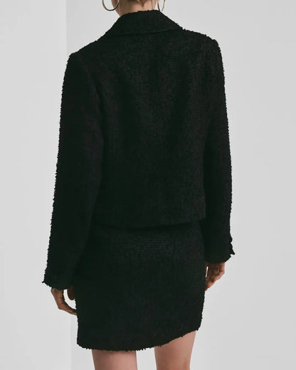 Bouclé Jacket Black