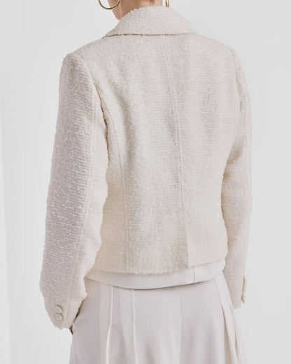 Bouclé Jacket Off White