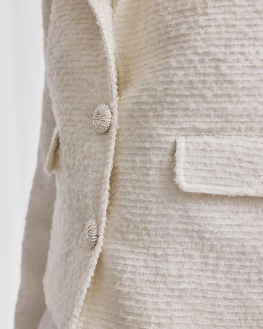 Bouclé Jacket Off White