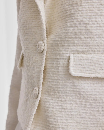 Bouclé Jacket Off White