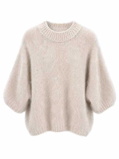 Kid Mohair T-shirt Beige