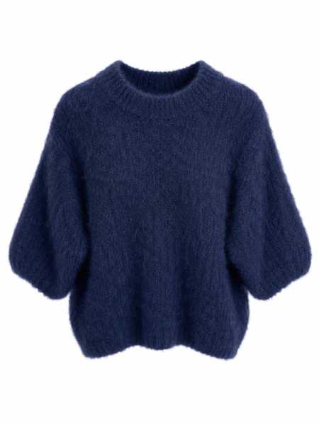 Kid Mohair T-shirt Marine