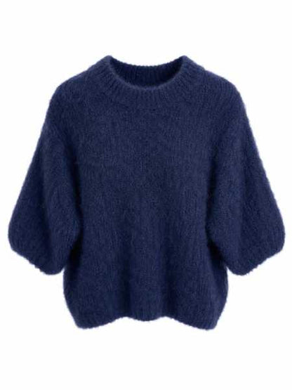 Kid Mohair T-shirt Marine
