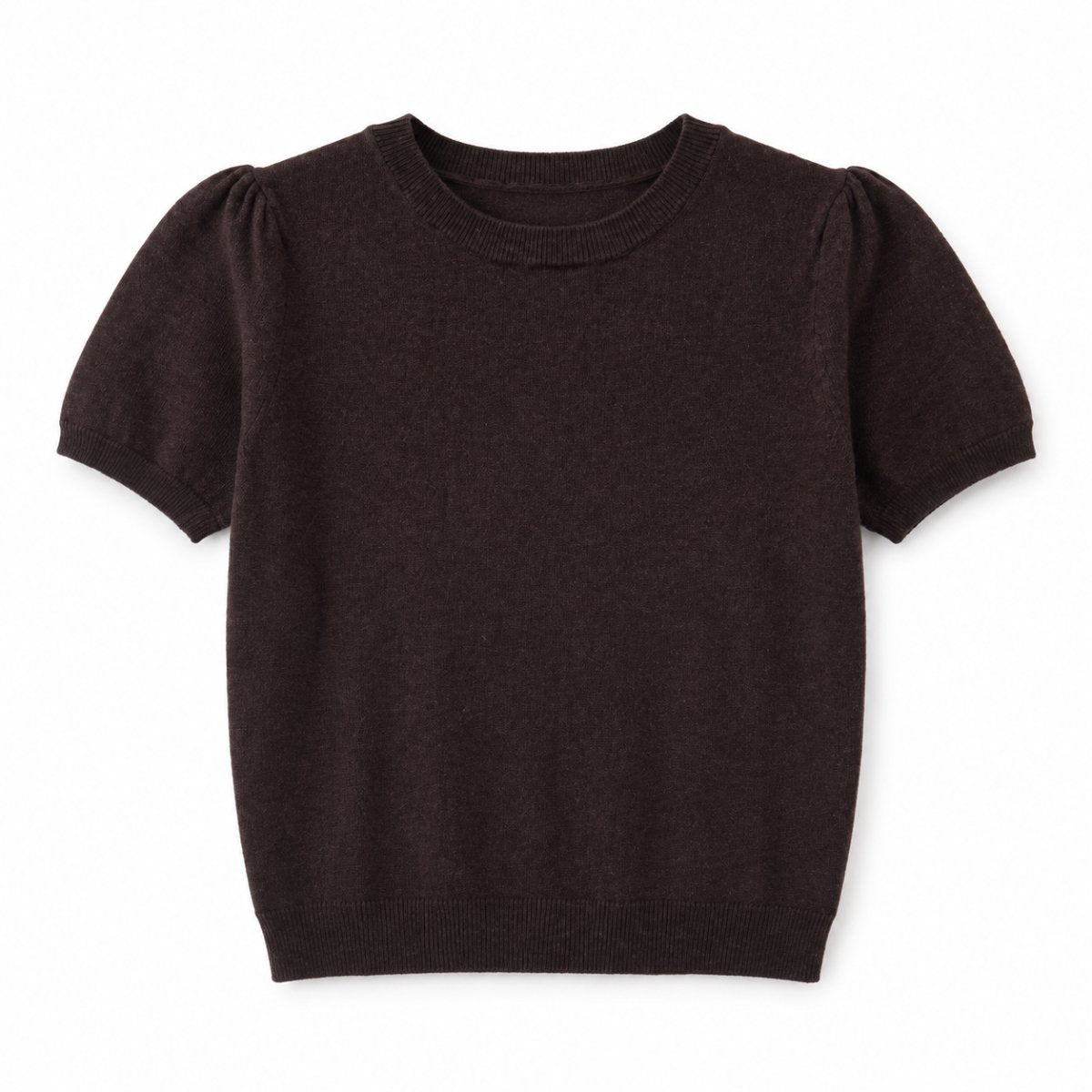 Anne Puff Tee Brown