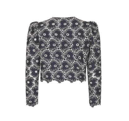 Broderie Anglaise Jacket Marine