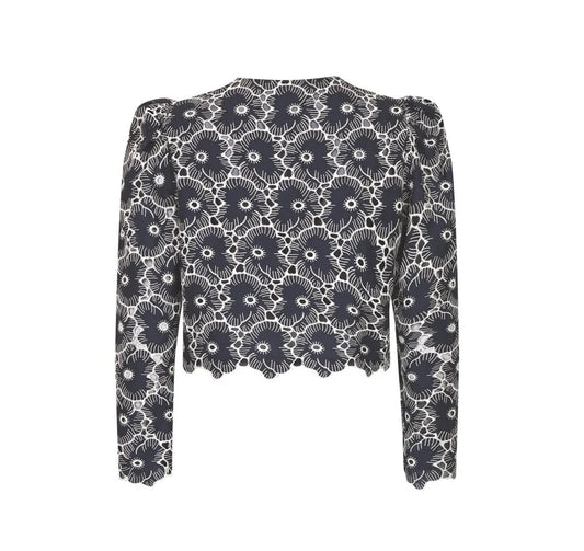 Broderie Anglaise Jacket Marine