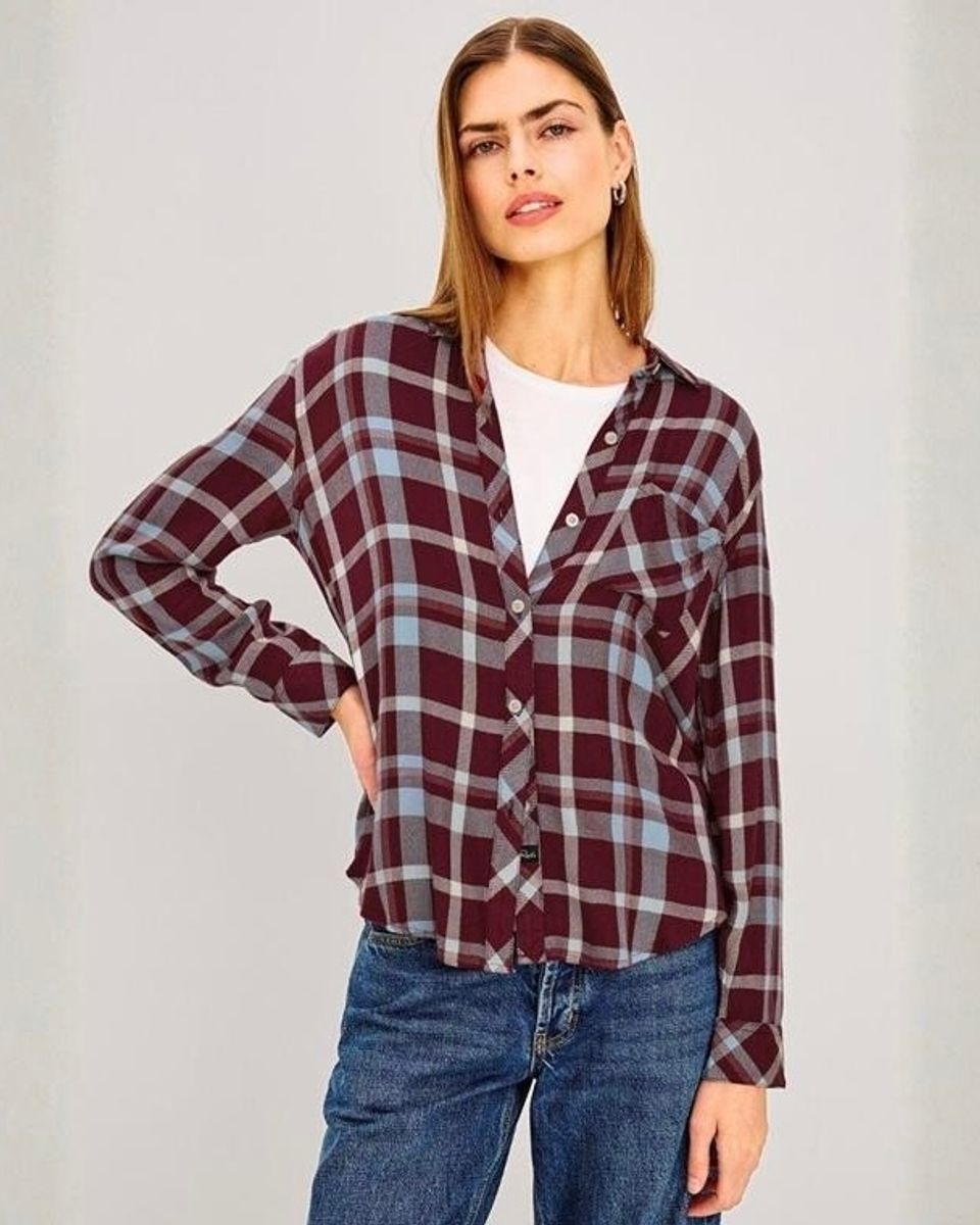 Hunter Shirt Plum Cream
