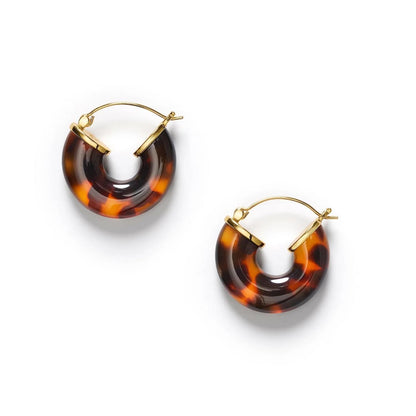 Big Swell Hoops Golden Tortoise