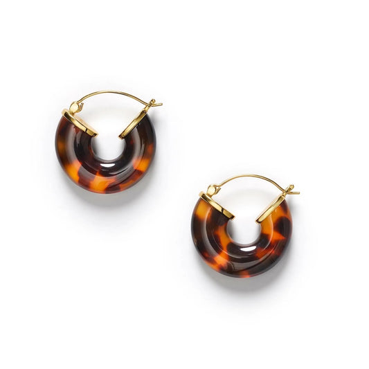 Big Swell Hoops Golden Tortoise