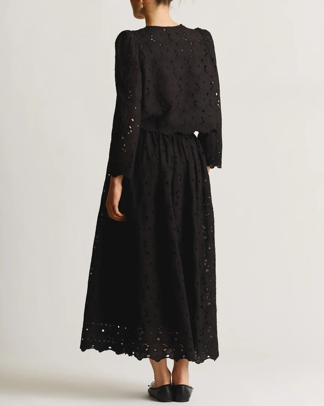 Broderie Anglaise Jacket Black