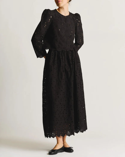 Broderie Anglaise Jacket Black